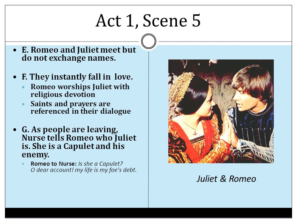 What makes romeo and juliet fall in love